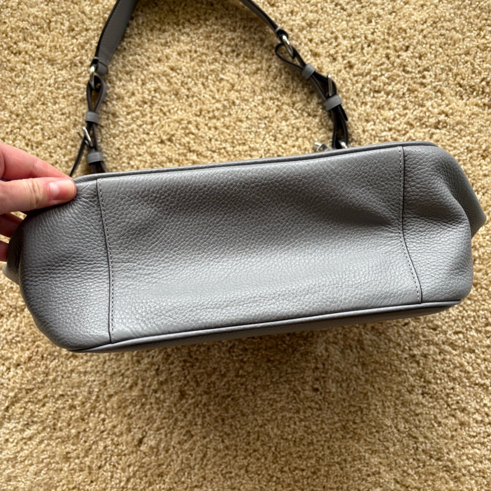 Coach Rori Gray Pebbled Leather Hobo Shoulder Bag - Picture 4 of 16